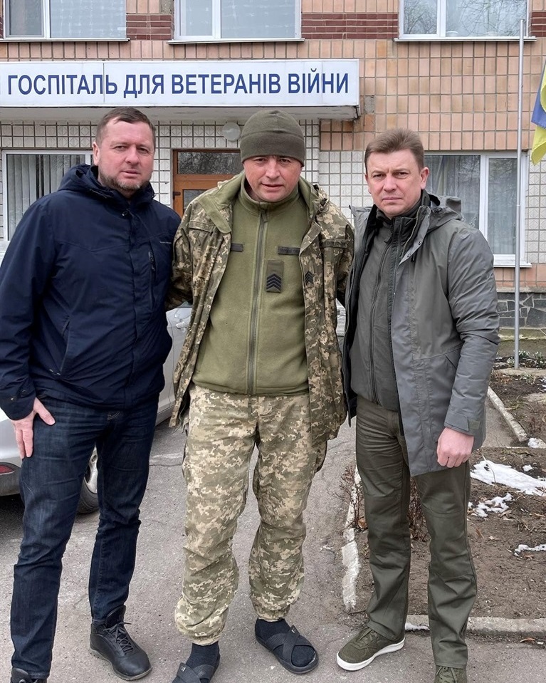 Андрій Біндас після поранення, лікування у госпіталі
