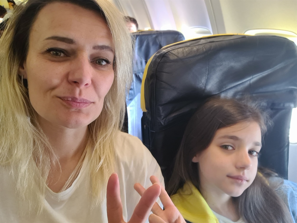 Тетяна з молодшою донькою Марією