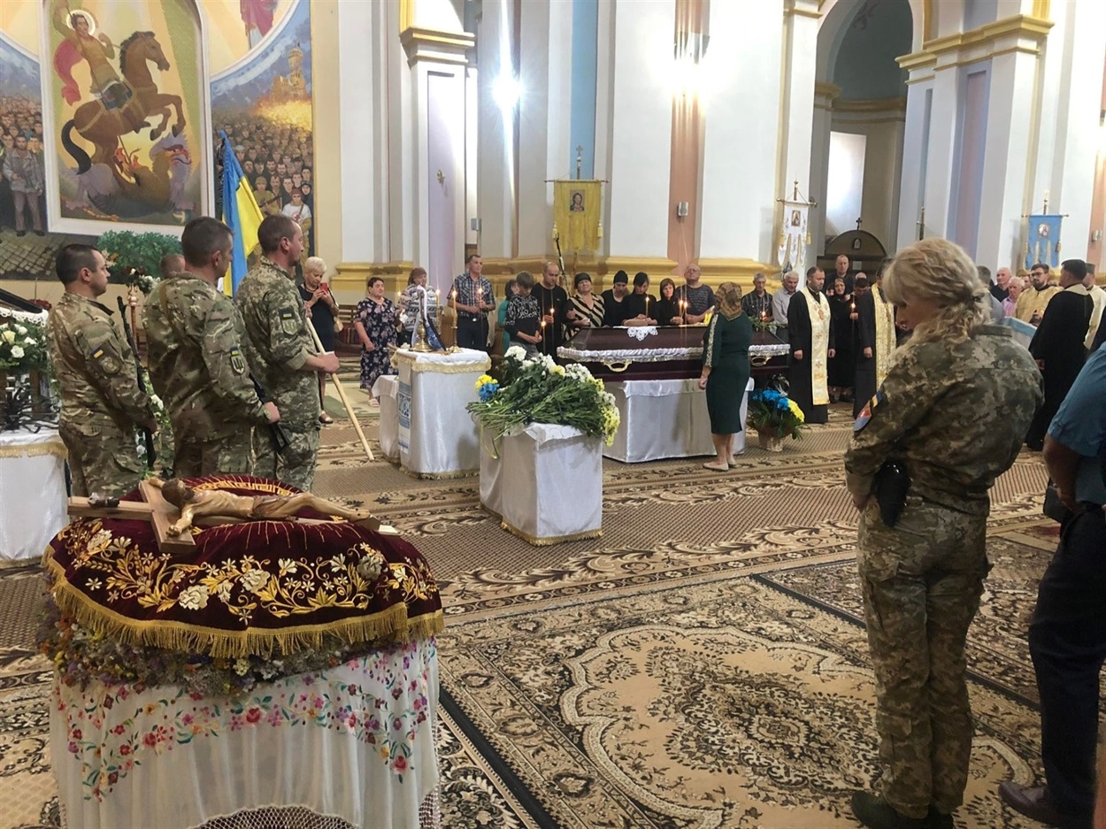 Похорон загиблого воїна Сергія Ганжуся